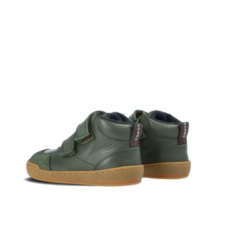 CRAVE TALINN Green | Dětské zimní zateplené barefoot boty