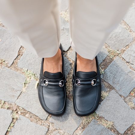 SHAPEN MOKASÍNY VERSA Regular Black | Dámské barefoot mokasíny