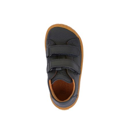 FRODDO TENISKY BASE LEATHER D-VELCRO Dark Blue | Dětské barefoot tenisky