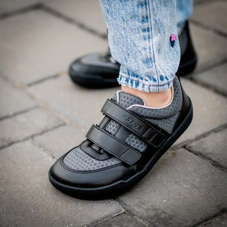 CRAVE CATBOURNE 2.0 Black | Dětské barefoot tenisky
