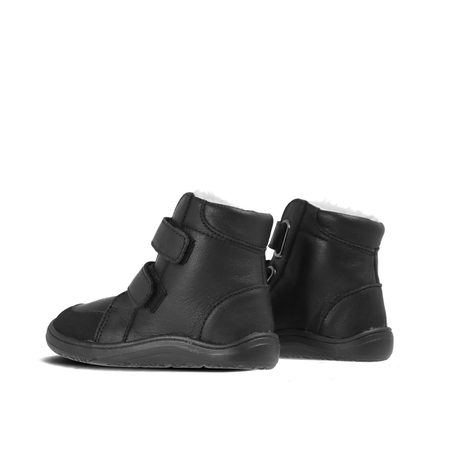 BABY BARE FEBO WINTER Black Asfaltico | Dětské zimní zateplené barefoot boty