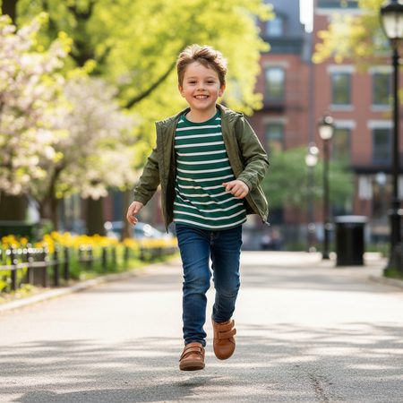 PEGRES Sneakers BF54 0.1 Brown | Children's barefoot sneakers