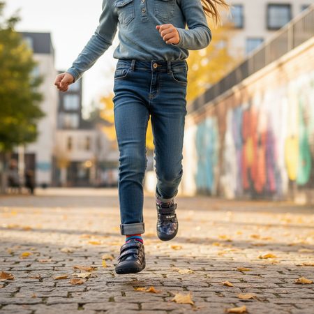 D.D.STEP S073-52355B Dark Blue | Children's year-round sneakers