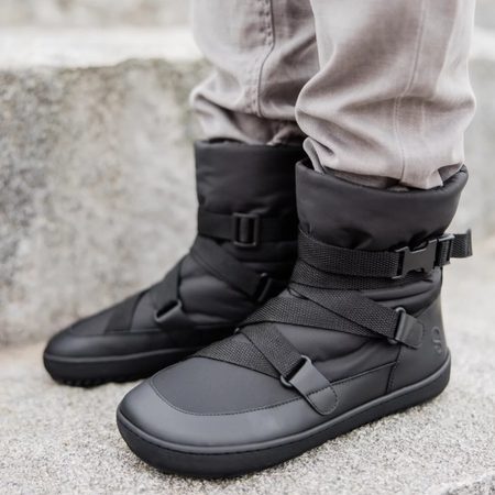 SHAPEN FROSTY 2.0 Black | Zimní zateplené barefoot sněhule