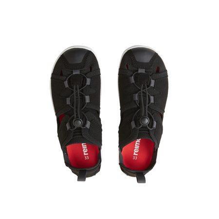 REIMA VALOA Black | Dětské barefoot sandály
