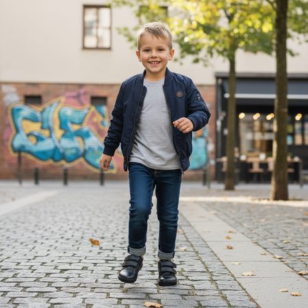 PEGRES CELOROČNÍ TENISKY BF54 0.1 Black | Dětské barefoot tenisky