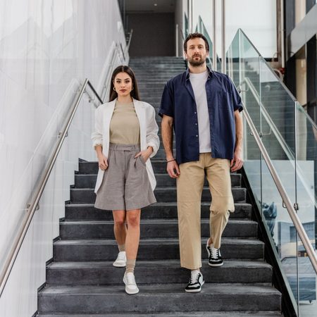 SHAPEN TENISKY RE:WIND White Leather | Barefoot tenisky