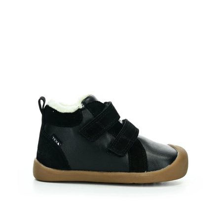 BUNDGAARD BLOOM Black | Dětské zimní zateplené barefoot boty