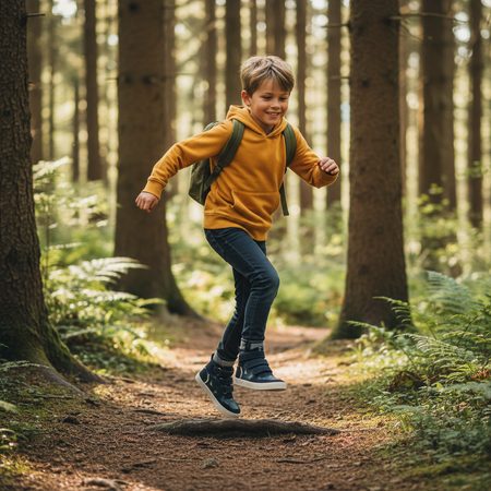 BUNDGAARD NERO MINI Navy Dino | Dětské celoroční barefoot boty