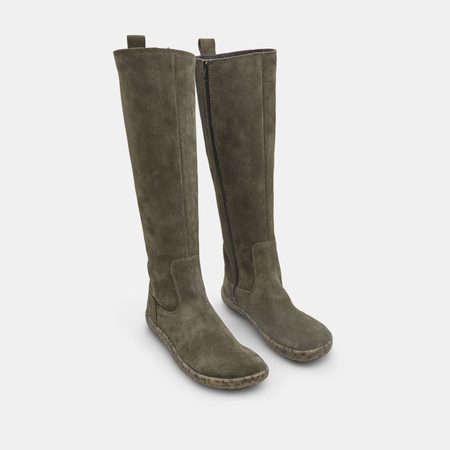 BAŤA KOZAČKY Semiš | Dámské barefoot kozačky