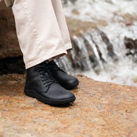XERO SHOES BRECKENRIDGE Black | Dámské barefoot kotníkové boty