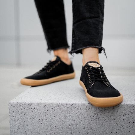 FRODDO SNEAKER VEGAN LACES II Black | Barefoot tenisky