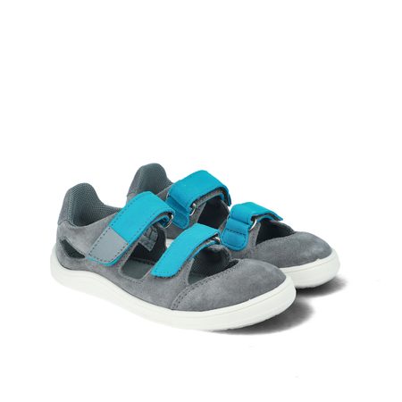 BABY BARE SANDÁLKY FEBO JOY Grey Tyrkys | Dětské barefoot sandály