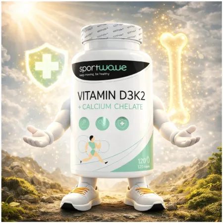 VITAMIN D3K2+ CALCIUM CHELATE SportWave (120cps)