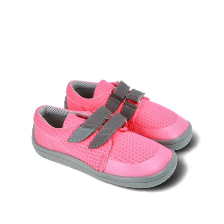 BEDA TENISKY BF 0001/ST/W/OT LILLY Neon Pink | Dětské barefoot tenisky
