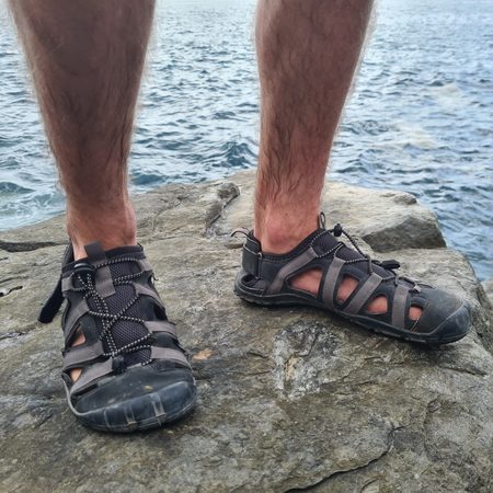 FREET ZENNOR Black Grey | Barefoot sportovní sandály