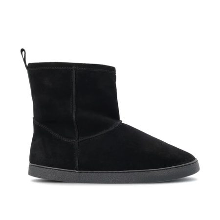 GROUNDIES COZY BOOT 2.0 Černé | Dámské zimní zateplené barefoot boty