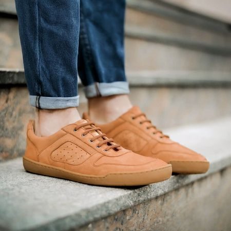 CRAVE LONDON 2.0 Cognac | Barefoot kožené tenisky