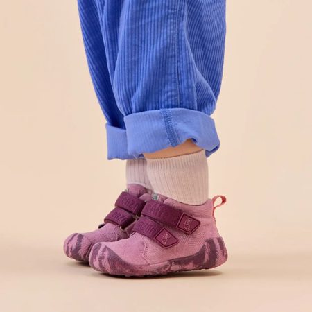 AFFENZAHN PREWALKER LOWBOOT LEATHER TALKY Otter Pink | Dětské první barefoot botičky