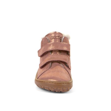FRODDO ZIMNÍ FURRY Pink Gold | Dětské zimní zateplené barefoot boty