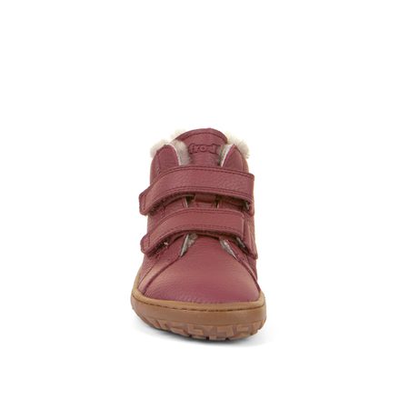 FRODDO ZIMNÍ FURRY Bordeaux | Dětské zimní zateplené barefoot boty
