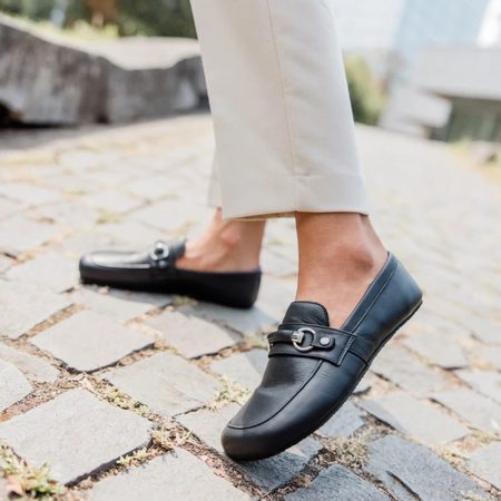 SHAPEN MOKASÍNY VERSA Regular Black | Dámské barefoot mokasíny