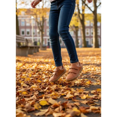 CRAVE SPRINGFIELD 2.0 Cognac | Dětské barefoot tenisky