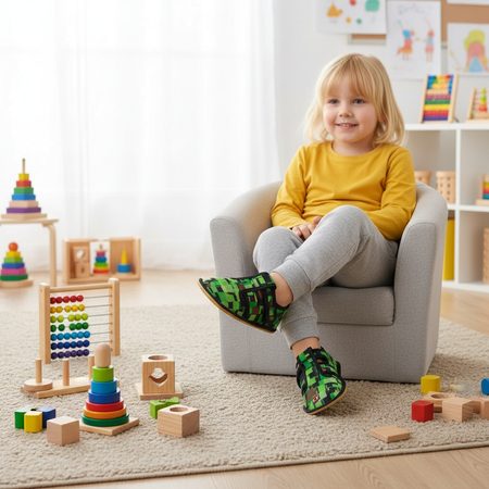 CRAVE BAČKŮRKY Cubes | Dětské barefoot přezůvky