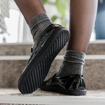 SHAPEN MOKASÍNY SHEEN Black | Dámské barefoot mokasíny