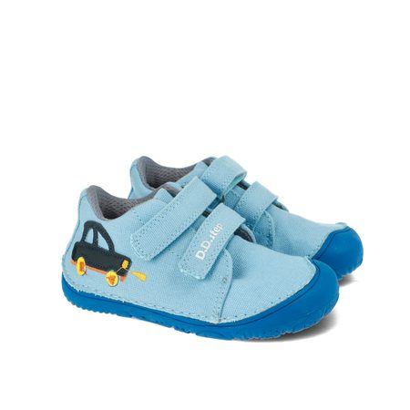 D.D.STEP C073-41900A PLÁTĚNÉ TENISKY Sky Blue | Dětské barefoot tenisky