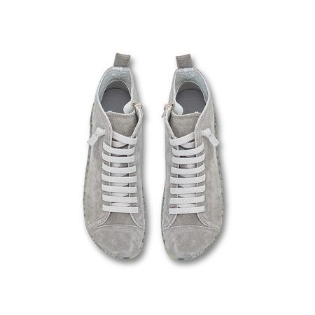 BAŤA ŠNĚROVACÍ KOTNÍKOVÁ OBUV Semiš | Dámské barefoot kotníkové boty