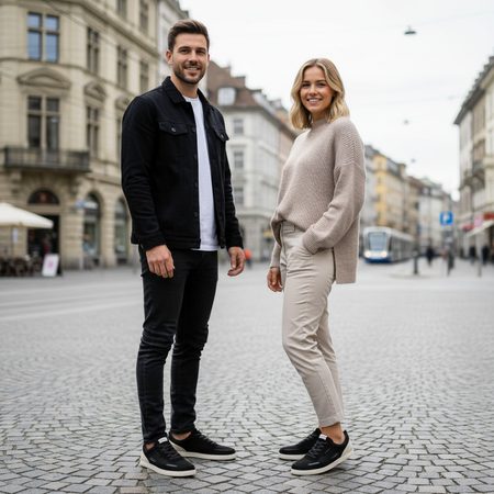 GROUNDIES® Zurich Black / Sand | Barefoot Trainers