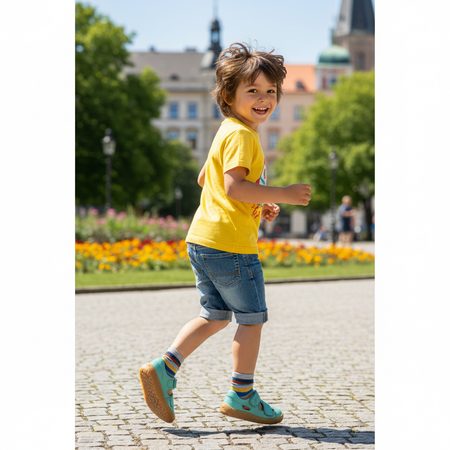 FRODDO SANDAL VELCRO II Mint | Children's barefoot sandals