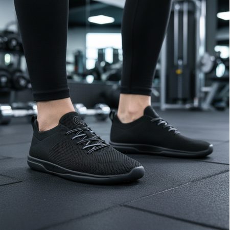 GROUNDIES ACTIVE KNIT Black | Barefoot sportovní tenisky