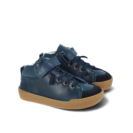 CRAVE BERGEN WINTER 2.0 Blue | Dětské zimní zateplené barefoot boty