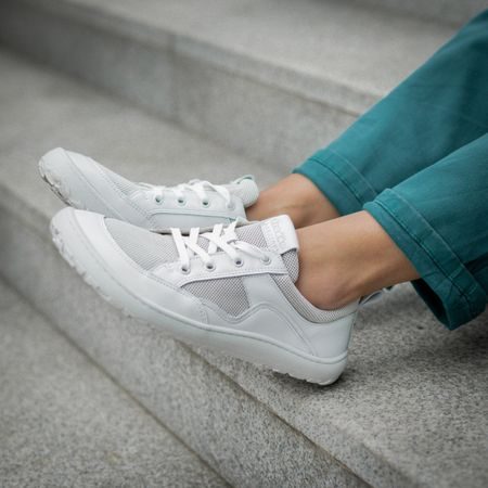 FRODDO TENISKY GEO LACES White | Sportovní barefoot tenisky