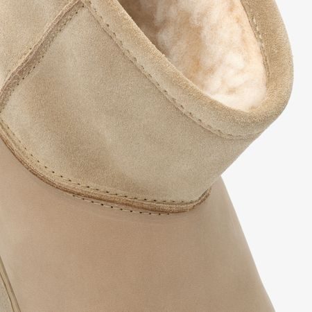 GROUNDIES COZY BOOT Low Cappuccino | Dámské barefoot válenky