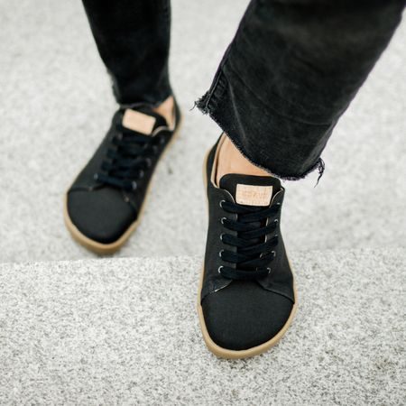 CRAVE WOODSTOCK Black | Barefoot tenisky