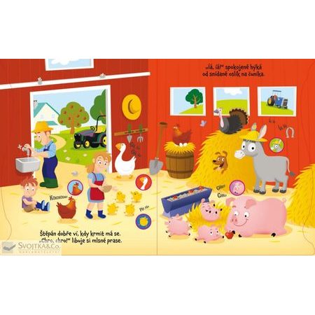 DĚTSKÁ KNIHA PRVNÍ SLŮVKA Veselý statek