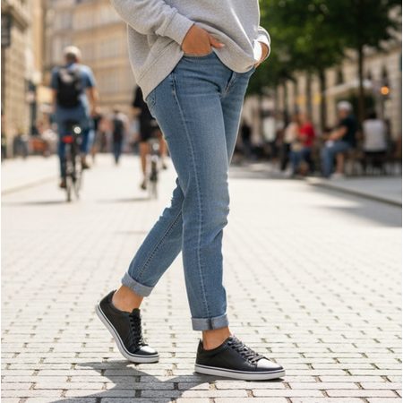 GROUNDIES Galaxy Black | Barefoot tenisky