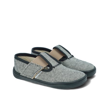 PEGRES PAPUČKY SBF 10F Textilní Černá | Dětské barefoot přezůvky