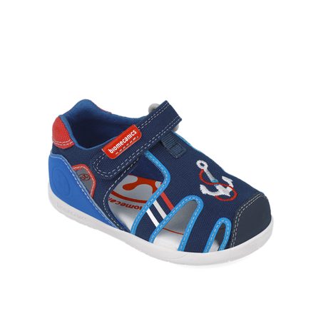 BIOMECANICS SANDÁLY WIDER CANVAS Navy | Dětské barefoot sandály