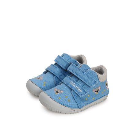 D.D.STEP C070-41709 PLÁTĚNÉ TENISKY Calypso Sky | Dětské barefoot tenisky