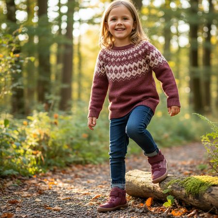 FRODDO TEX GO Bordeaux II | Children's Year-Round Barefoot Boots