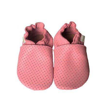 HOPI HOP BAREFOOT KOŽENÉ CAPÁČKY Růžové děrované | Dětské barefoot capáčky
