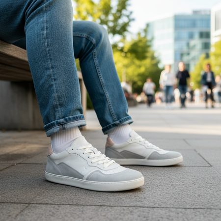 GROUNDIES NOVA GS1 WOMEN Grey Pink | Dámské barefoot tenisky