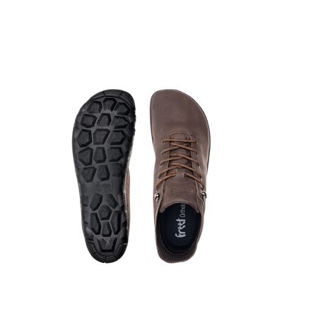 FREET ESK Brown | Barefoot kotníkové boty