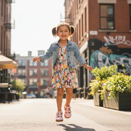 CRAVE SHELLWOOD 2.0 Rose | Kids barefoot sandals