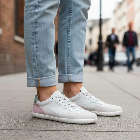 GROUNDIES NOVA GO1 WOMEN Beige Pink | Dámské barefoot tenisky