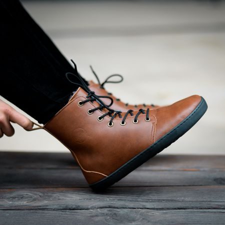 CRAVE GLASGOW 2.0 Black | Kotníkové barefoot boty